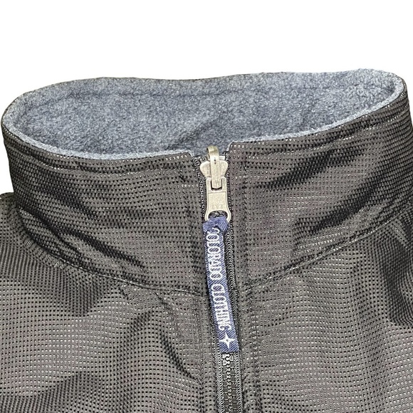 COLORADO CLOTHING Fleece Nylon Zip Up Jacket Black Blue Women's Size XL - Picture 12 of 16